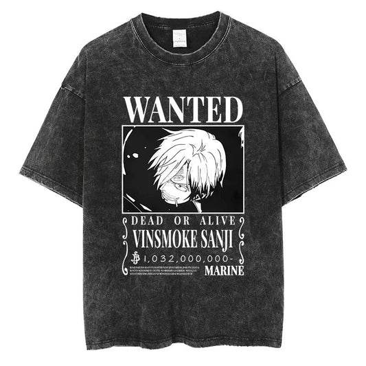 Sanji Oversized Vintage T-shirt V3 - Keycap Universes