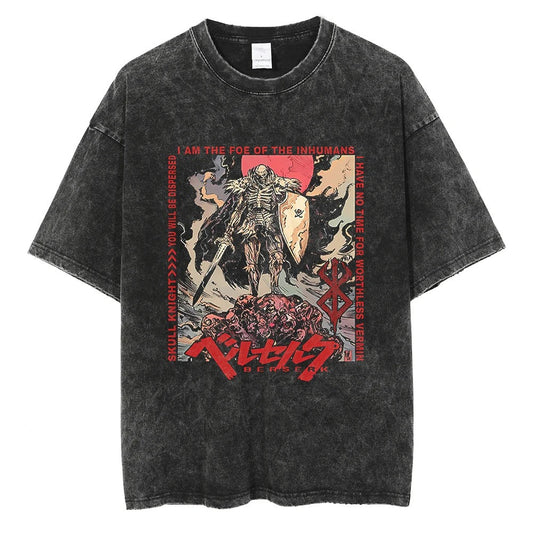 Berserk "The Foe of The Inhumans" Vintage T-shirt - Keycap Universes