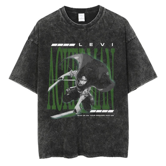 Levi Ackerman Vintage T-shirt V6