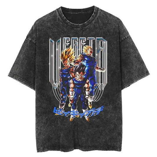 Prince Vegeta Vintage T-shirt - Keycap Universes